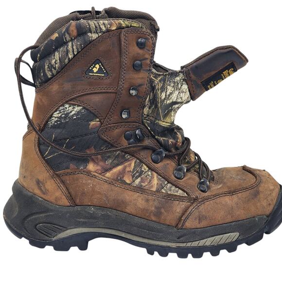 Golden Retriever Boots Men 9M 400G Hiking Hunting Waterproof Camo Oil Slip 4668 - Picture 1 of 16